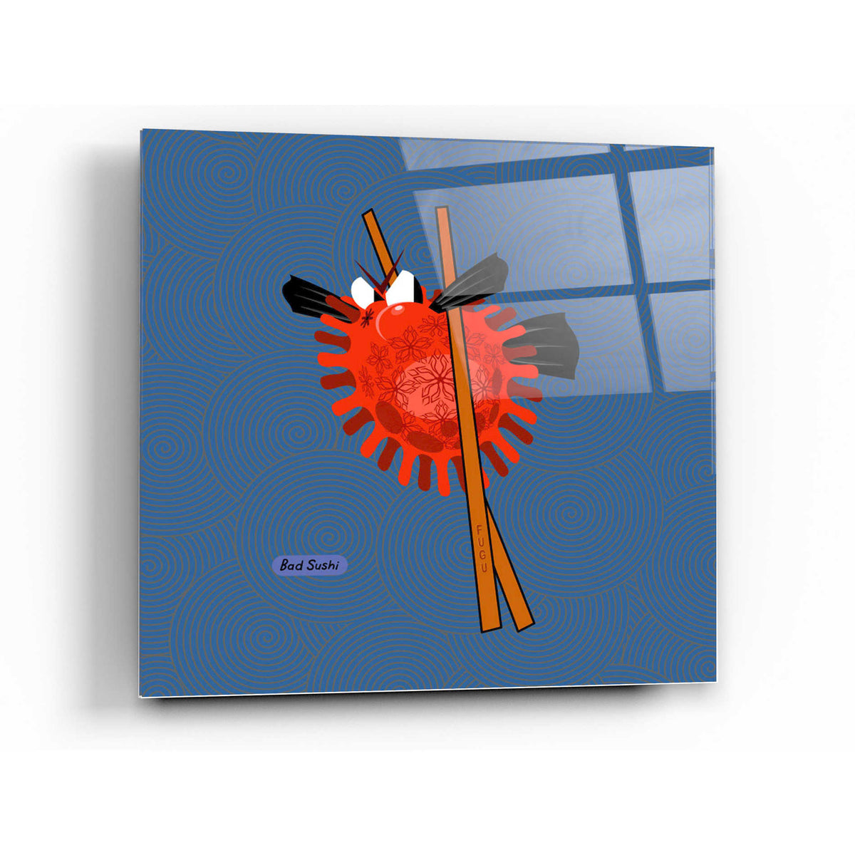 Epic Art 'Fugu' by Chuck Wimmer, Acrylic Glass Wall Art
