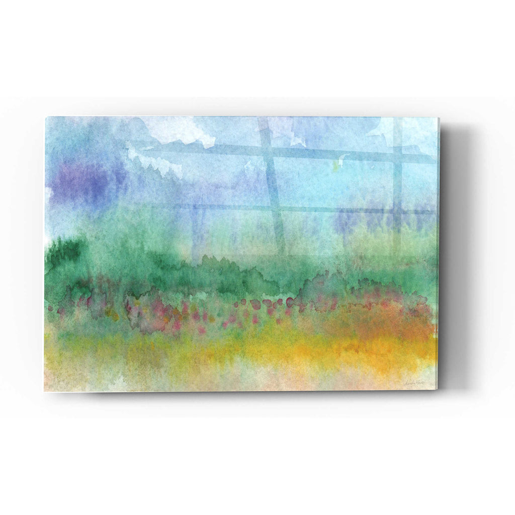 Epic Art 'Color Fields' by Linda Woods, Acrylic Glass Wall Art