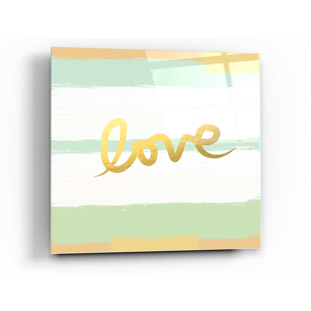 Epic Art 'Love Stripes' by Linda Woods, Acrylic Glass Wall Art