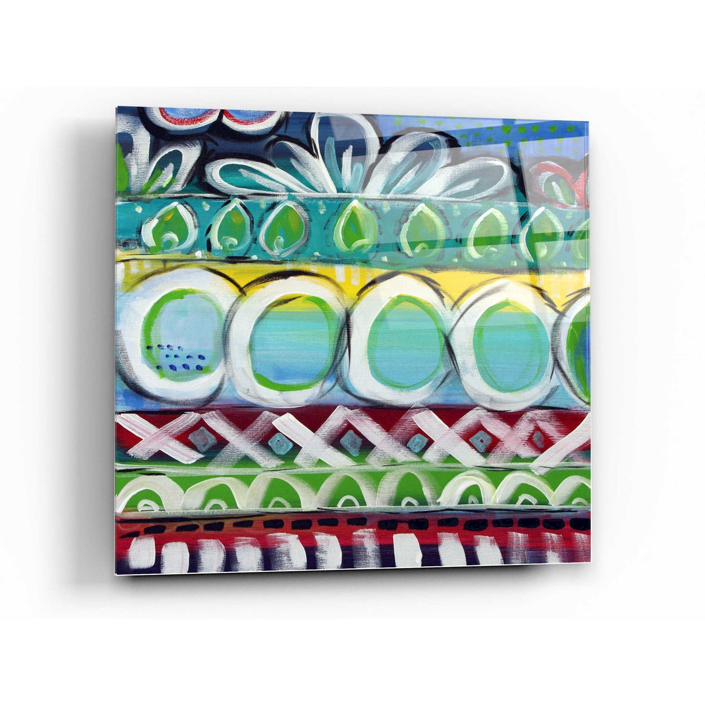 Epic Art 'Fiesta I' by Linda Woods, Acrylic Glass Wall Art