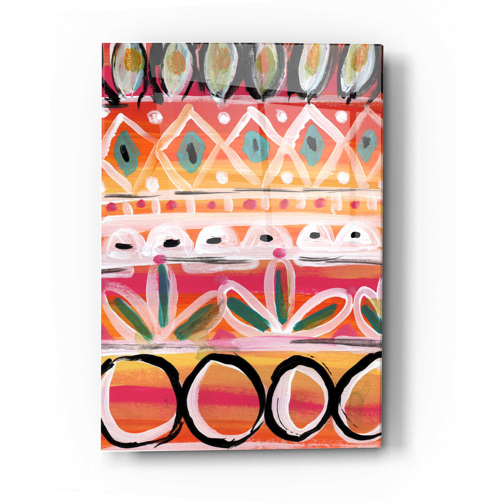 Epic Art 'Fiesta V' by Linda Woods, Acrylic Glass Wall Art