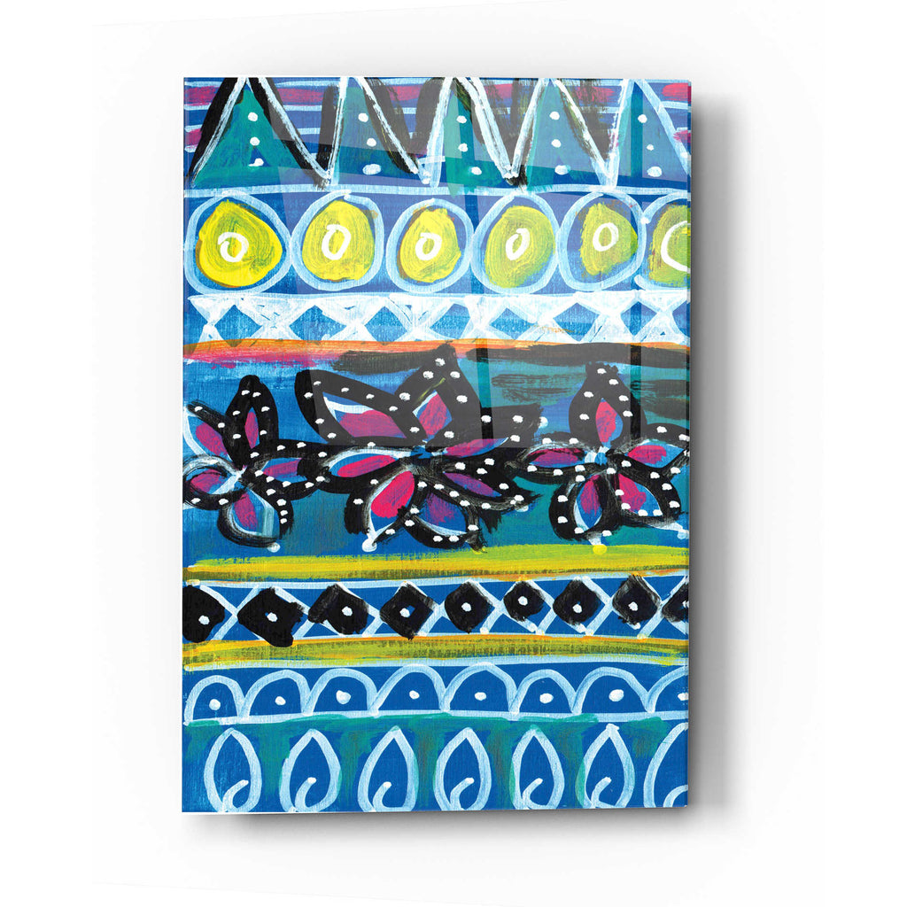 Epic Art 'Pattern Painting I' by Linda Woods, Acrylic Glass Wall Art