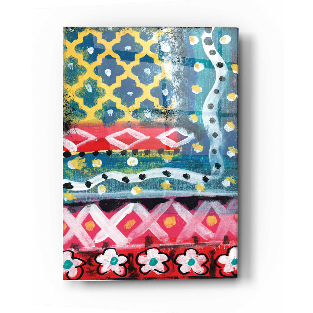 Epic Art 'Pattern Painting IV' by Linda Woods, Acrylic Glass Wall Art