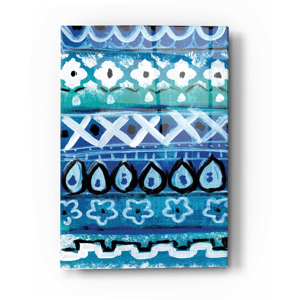 Epic Art 'Pattern Painting V' by Linda Woods, Acrylic Glass Wall Art