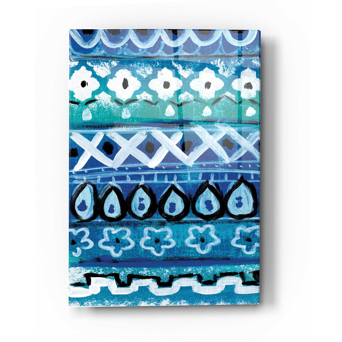 Epic Art 'Pattern Painting V' by Linda Woods, Acrylic Glass Wall Art