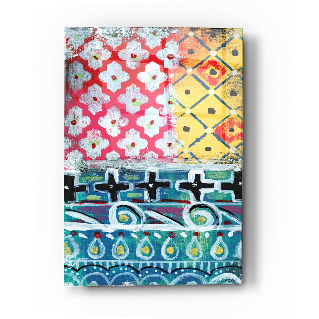 Epic Art 'Pattern Painting Vi' by Linda Woods, Acrylic Glass Wall Art