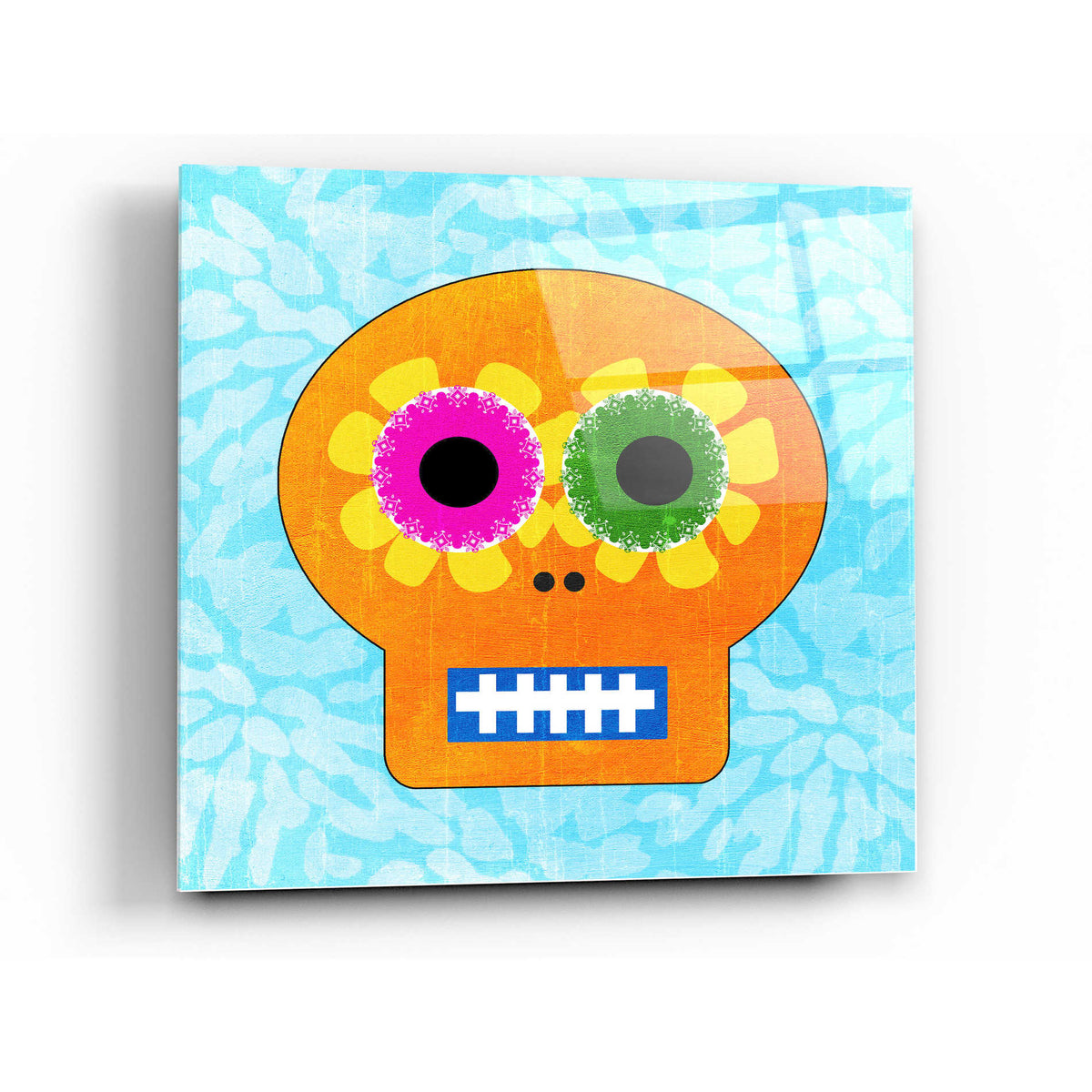 Epic Art 'Day Of The Dead IV' by Linda Woods, Acrylic Glass Wall Art