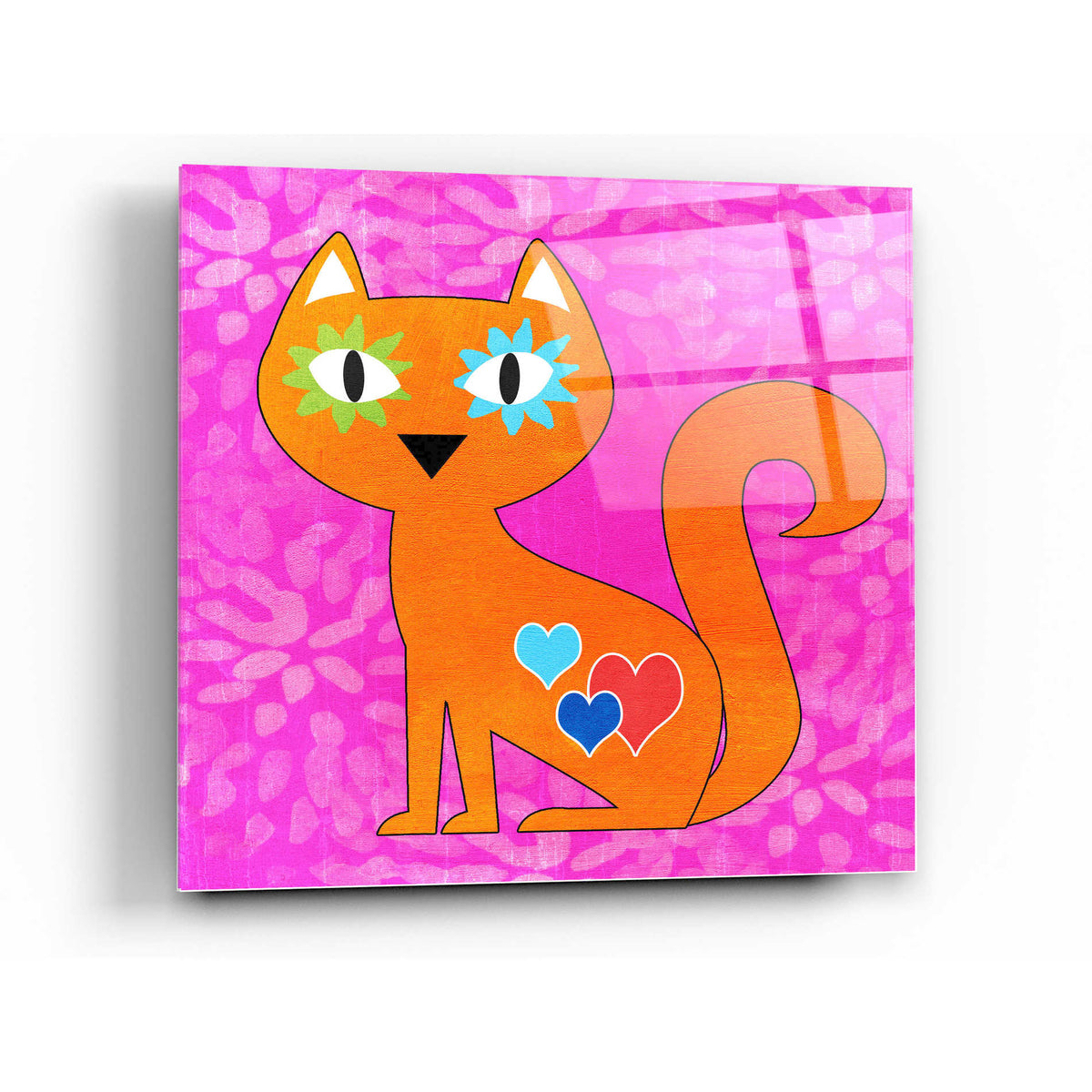 Epic Art 'Day Of The Dead Cat' by Linda Woods, Acrylic Glass Wall Art