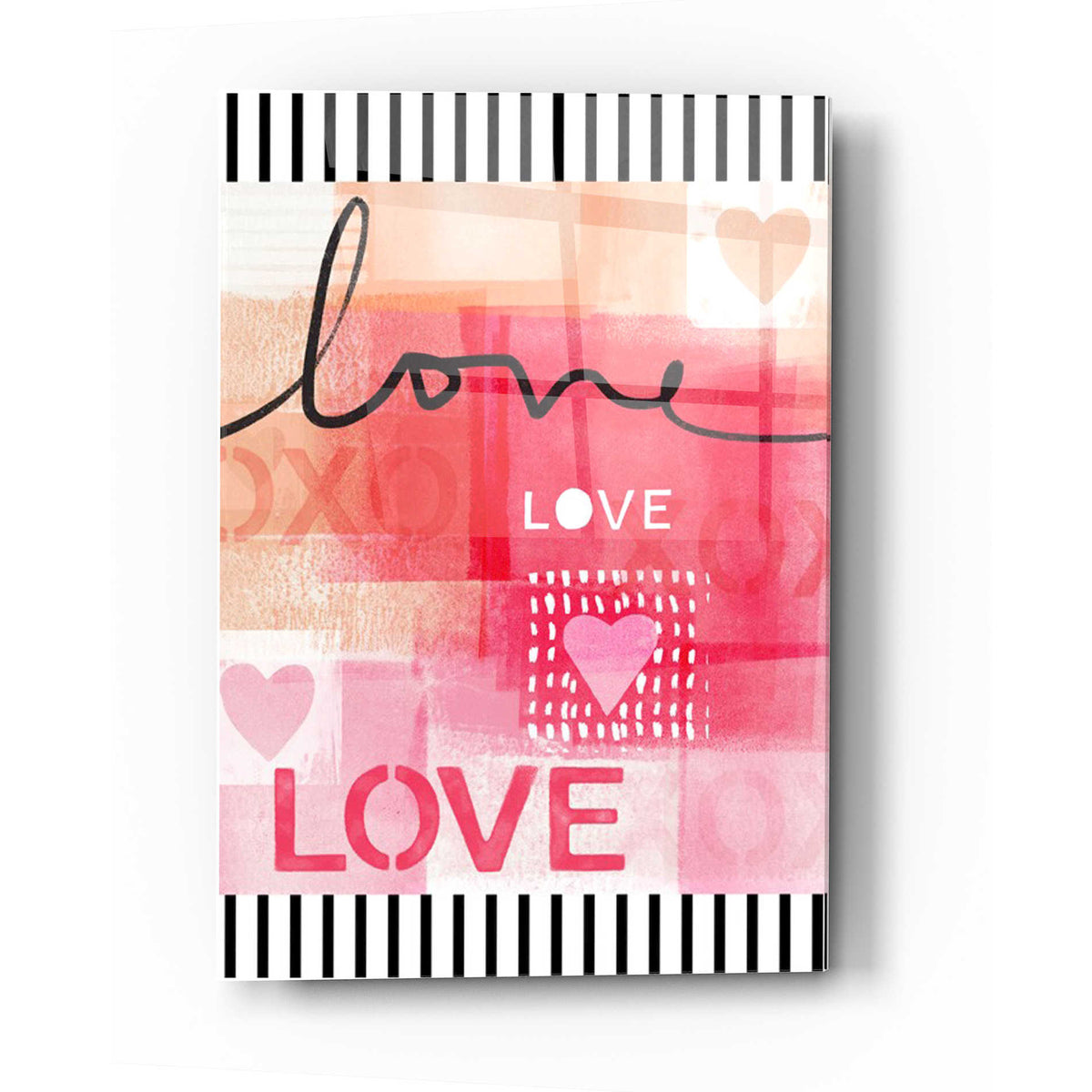 Epic Art 'Love Vertical' by Linda Woods, Acrylic Glass Wall Art