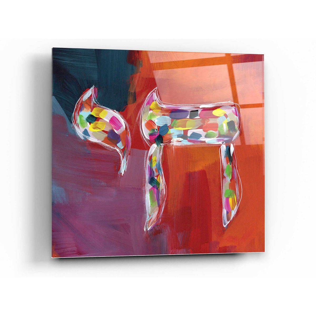 Epic Art 'Chai of Colors' by Linda Woods, Acrylic Glass Wall Art