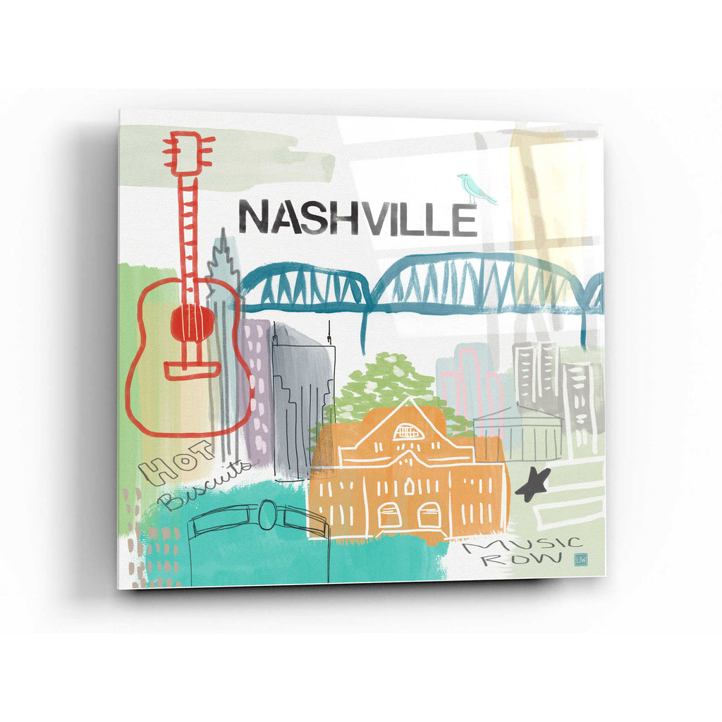 Epic Art 'Nashville' by Linda Woods, Acrylic Glass Wall Art