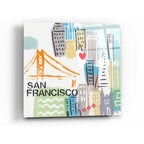 Epic Art 'San Francisco' by Linda Woods, Acrylic Glass Wall Art