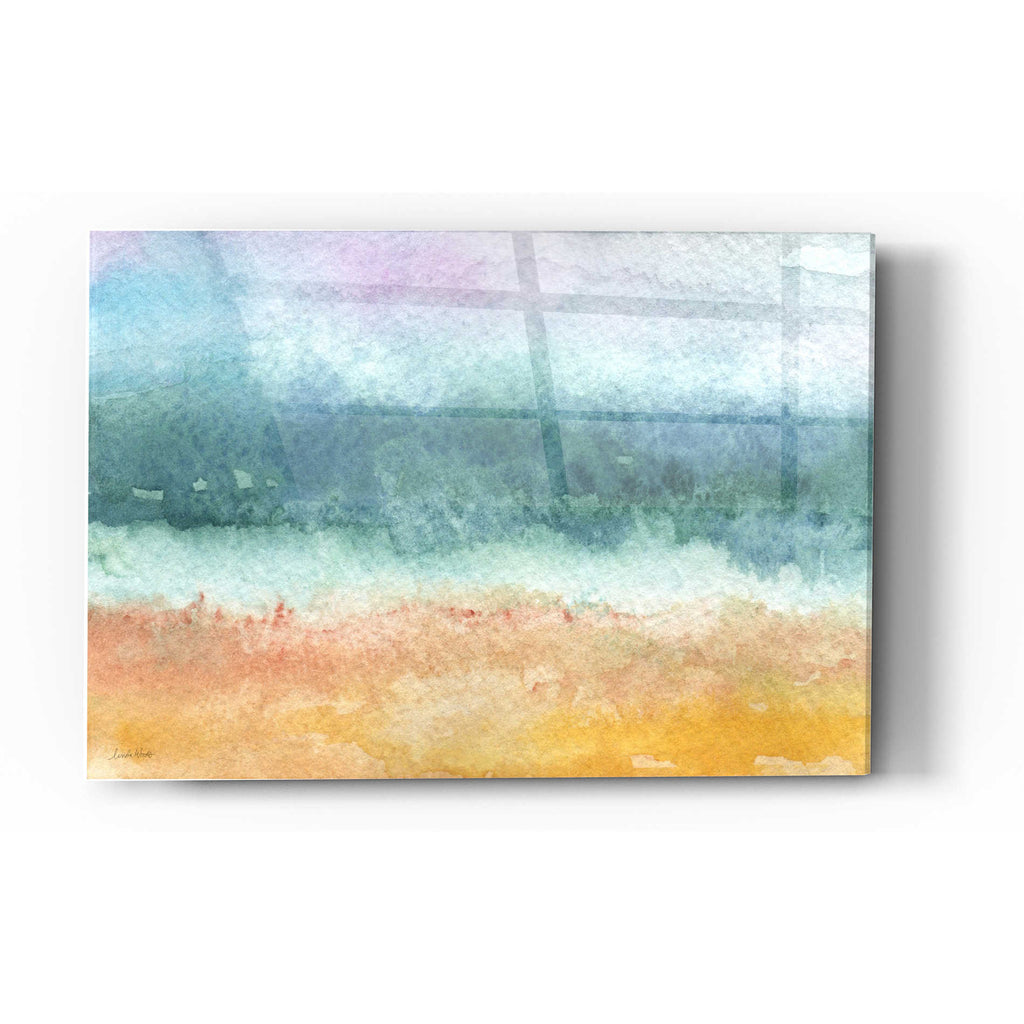 Epic Art 'Beach' by Linda Woods, Acrylic Glass Wall Art