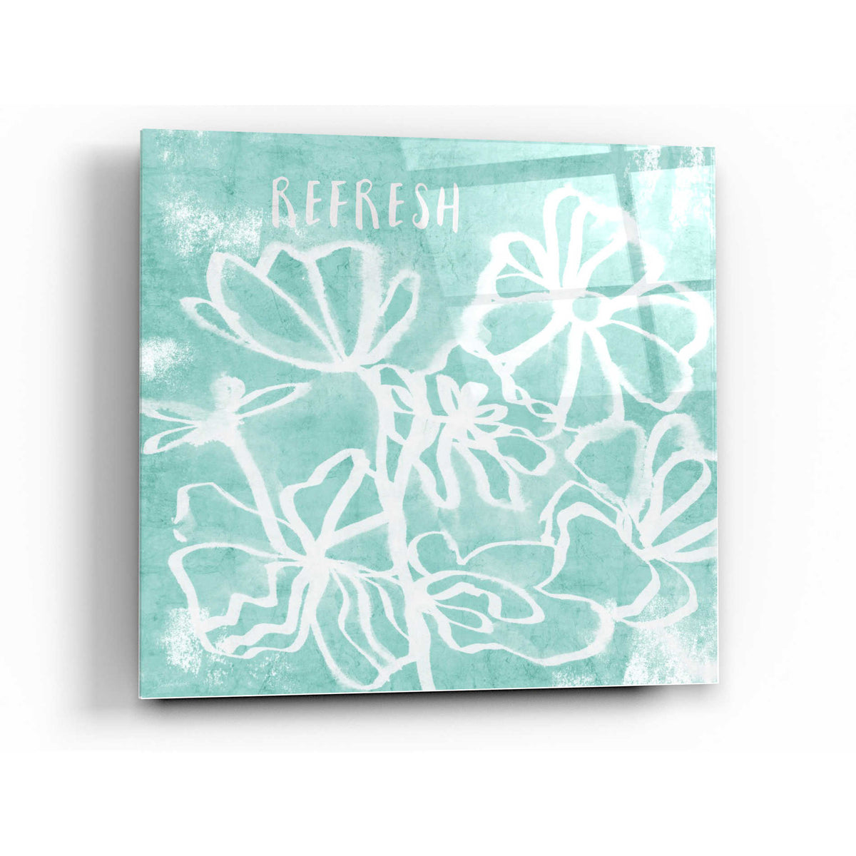 Epic Art 'Refresh Mint' by Linda Woods, Acrylic Glass Wall Art