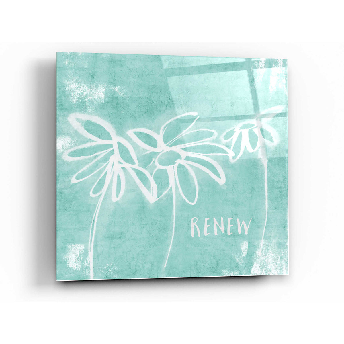 Epic Art 'Renew Mint' by Linda Woods, Acrylic Glass Wall Art