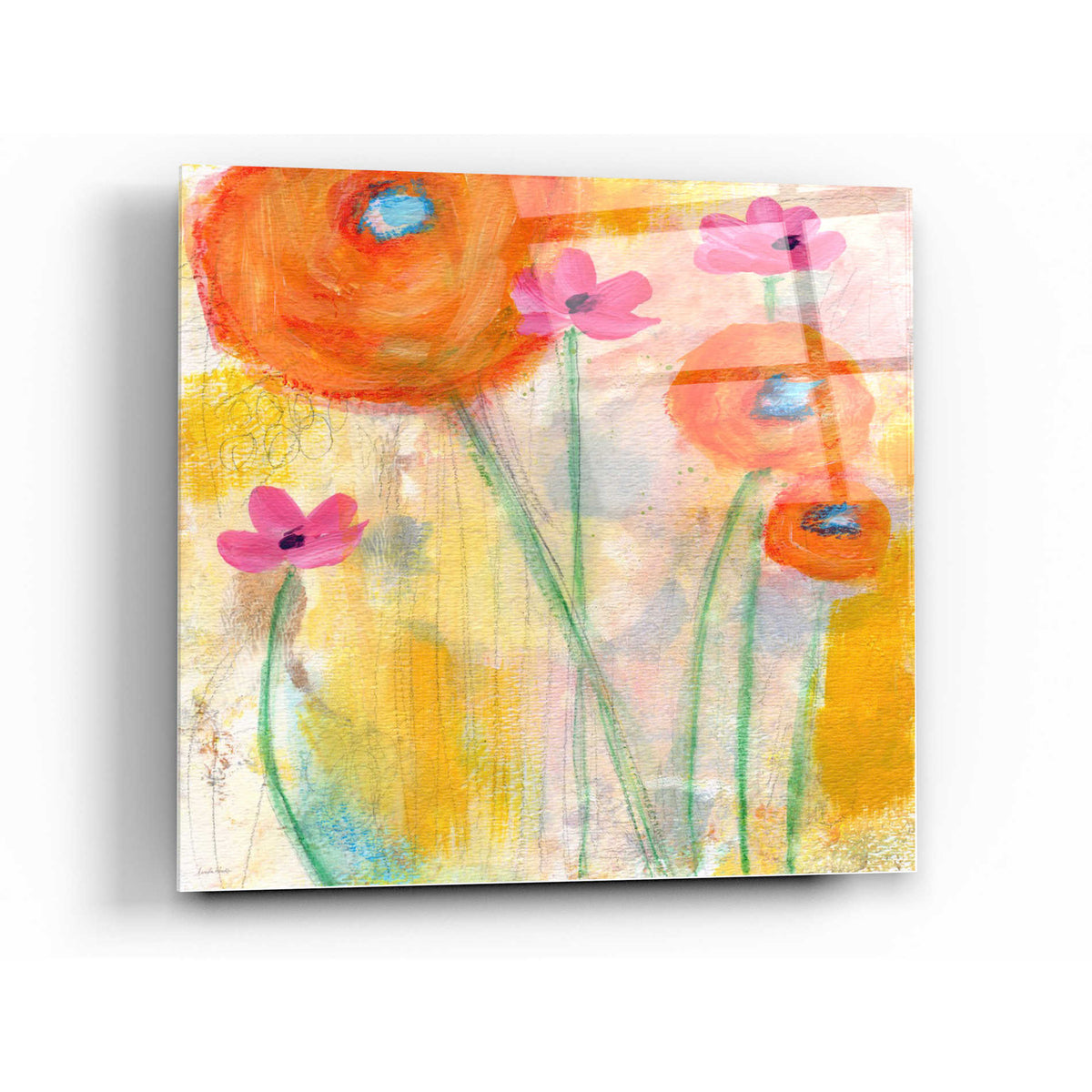 Epic Art 'With The Breeze' by Linda Woods, Acrylic Glass Wall Art