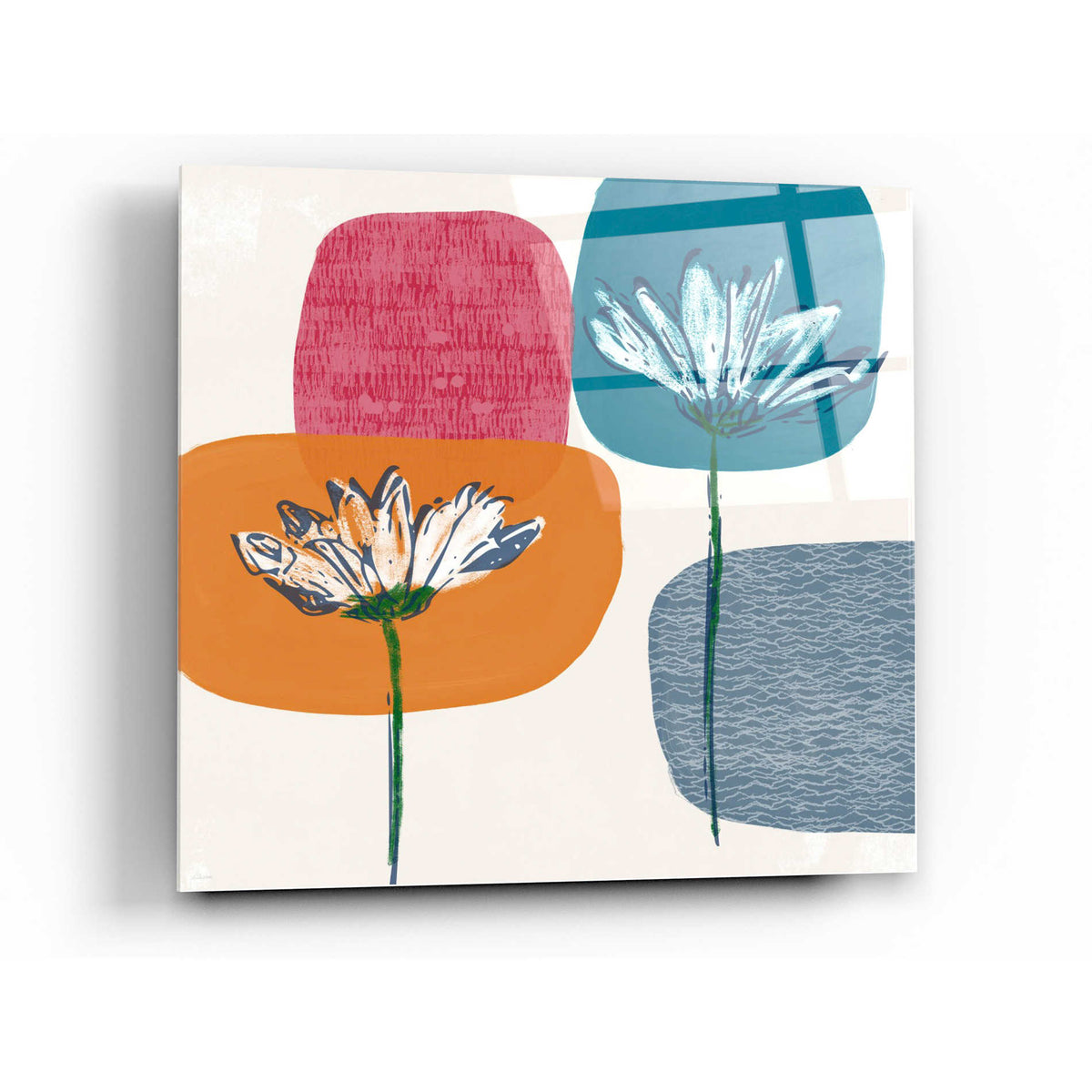 Epic Art 'Fall Floral I' by Linda Woods, Acrylic Glass Wall Art
