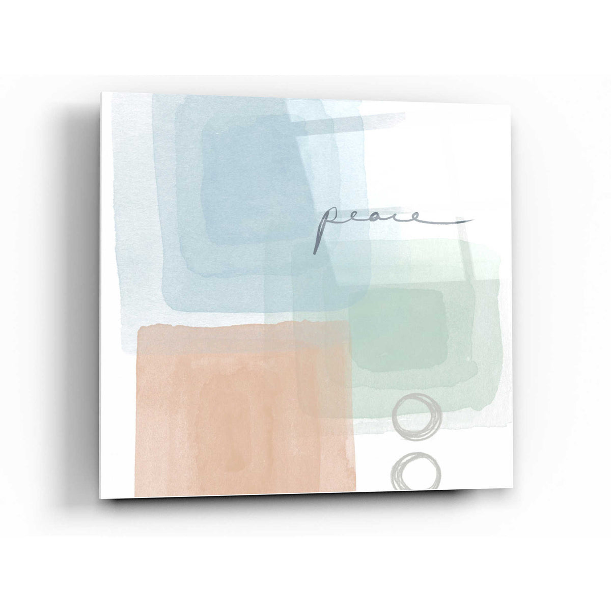 Epic Art 'Peace' by Linda Woods, Acrylic Glass Wall Art