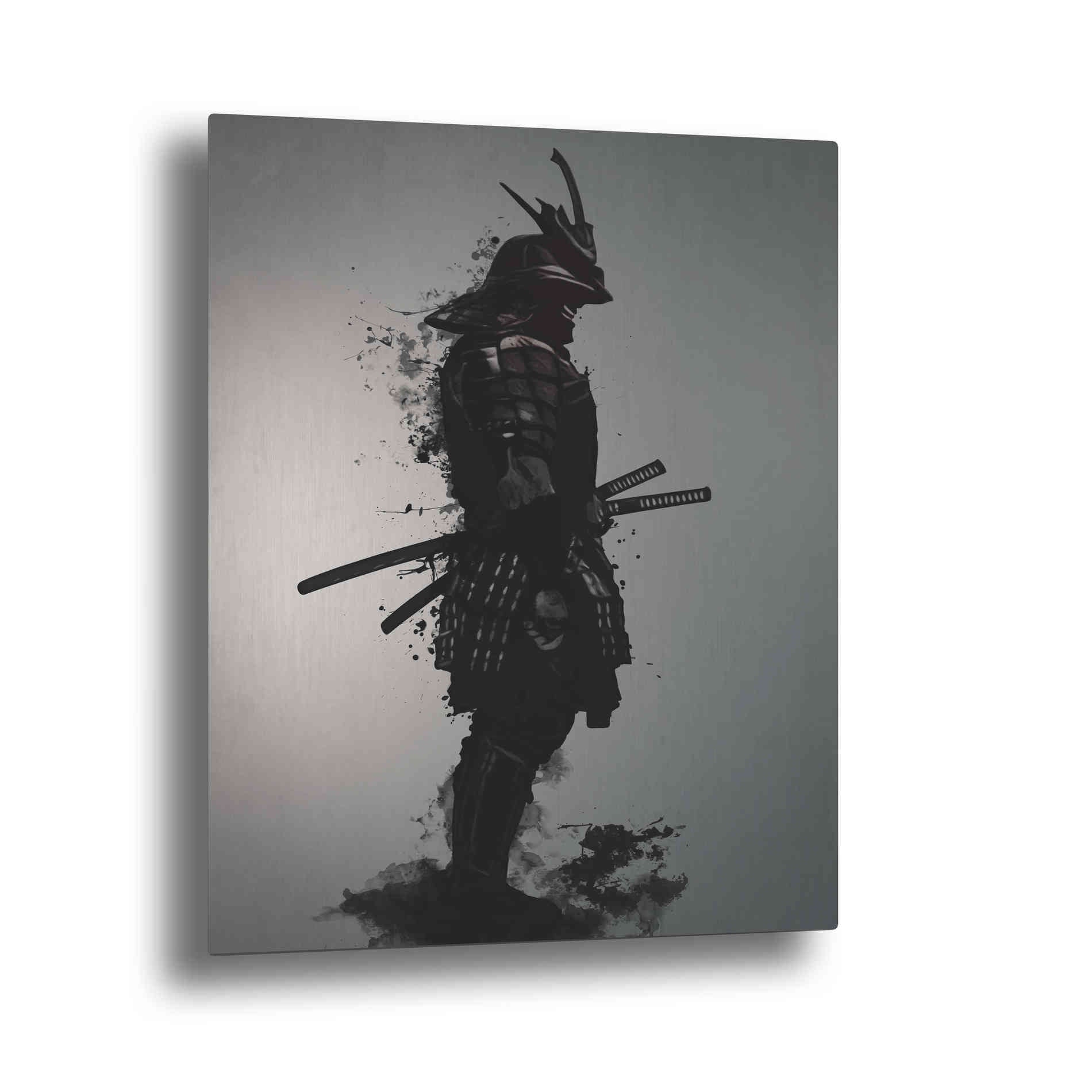 Epic Art "Armored Samurai" by Nicklas Gustafsson, on Brushed Aluminum,30x45